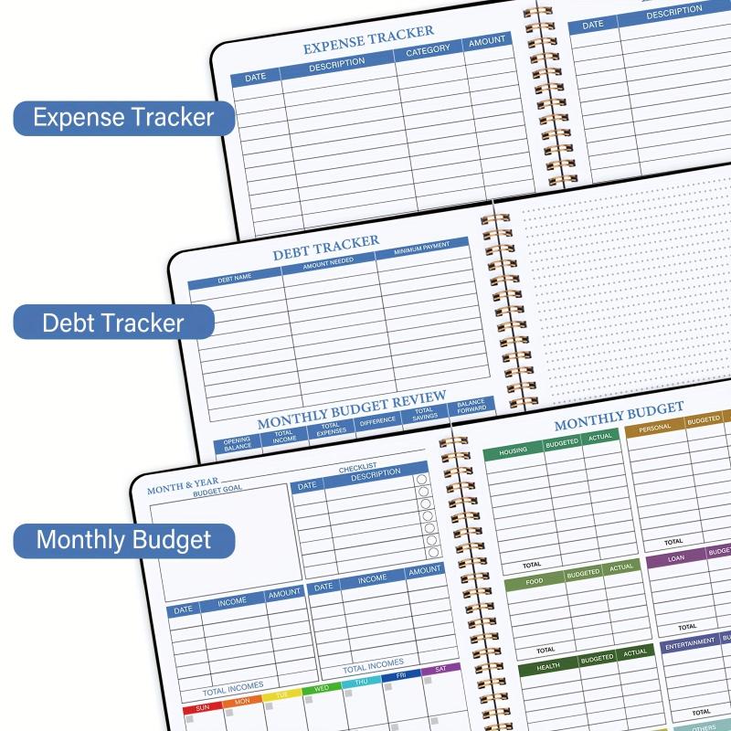 Budget Planner Notebook Undated 100gsm Paper