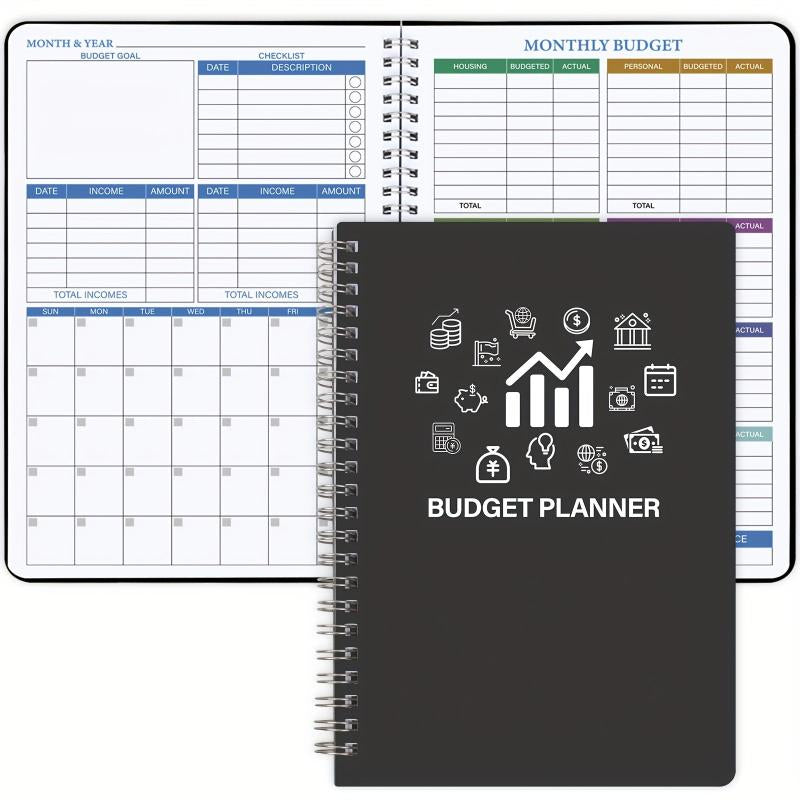 Budget Planner Notebook Undated 100gsm Paper