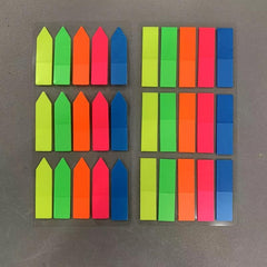 Neon Page Markers Translucent Fluorescent Index Tabs & Sticky Notes