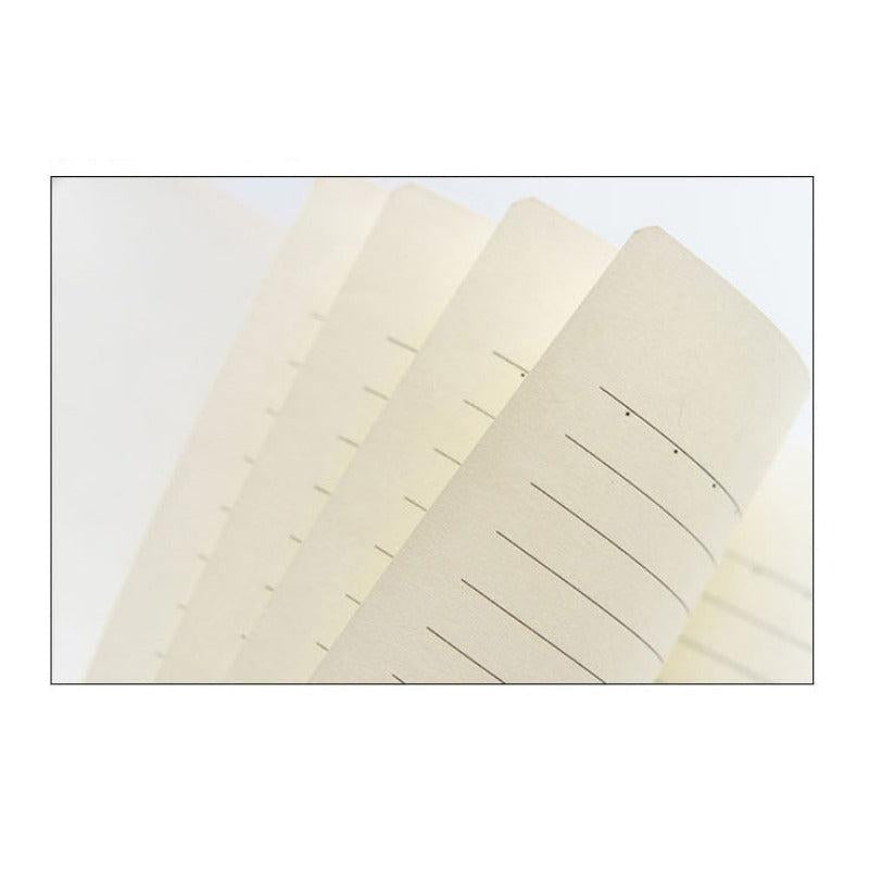 2pcs Vintage A6 Notebook Horizontal Line Inner Page School Supplies