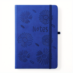 A5 Flower PU Notebook 14 48x21 08cm Thickened Paper - Home Office School Use