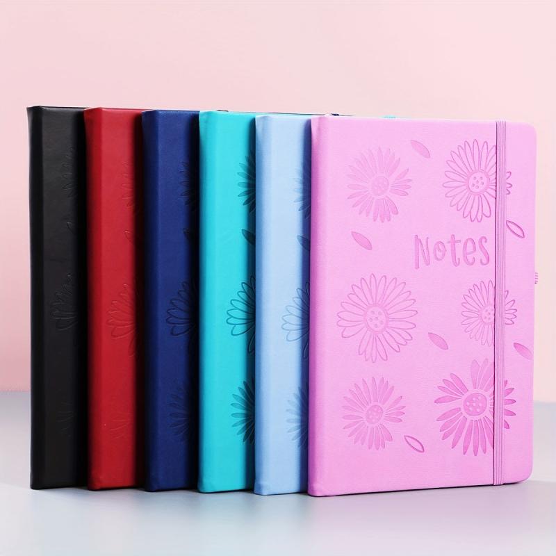 A5 Flower PU Notebook 14 48x21 08cm Thickened Paper - Home Office School Use