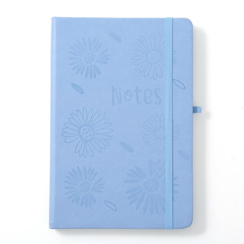 A5 Flower PU Notebook 14 48x21 08cm Thickened Paper - Home Office School Use