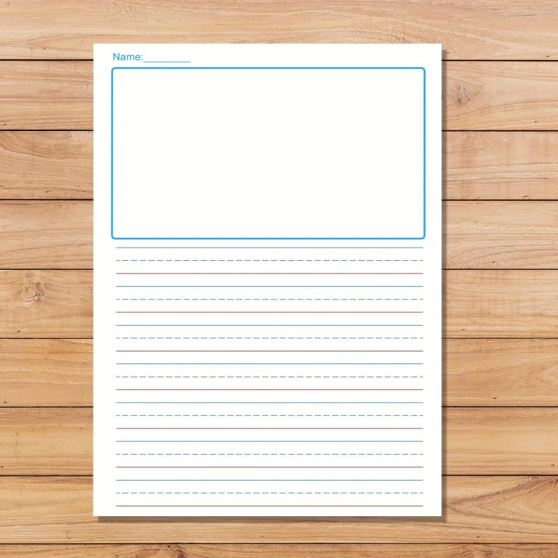 Primary Draw & Write Journal, 50 Sheets, 8.2x11, Elementary Notebook