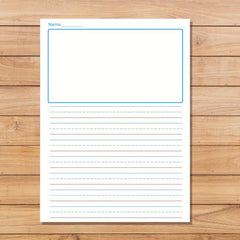 Primary Draw & Write Journal, 50 Sheets, 8.2x11, Elementary Notebook