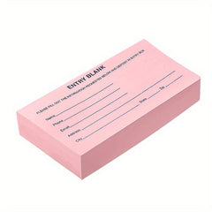 250pcs Raffle Ticket Sheets Blank Entry Forms Multicolor Fundraising Item