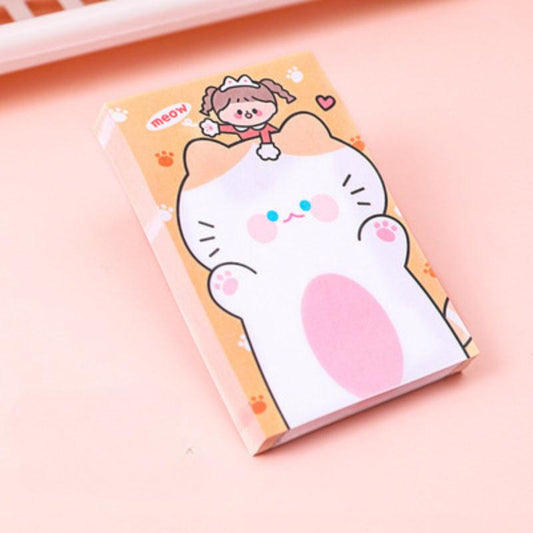 80sheets Cartoon Sticky Notes For Students Cute Note Paper Memo Small Book