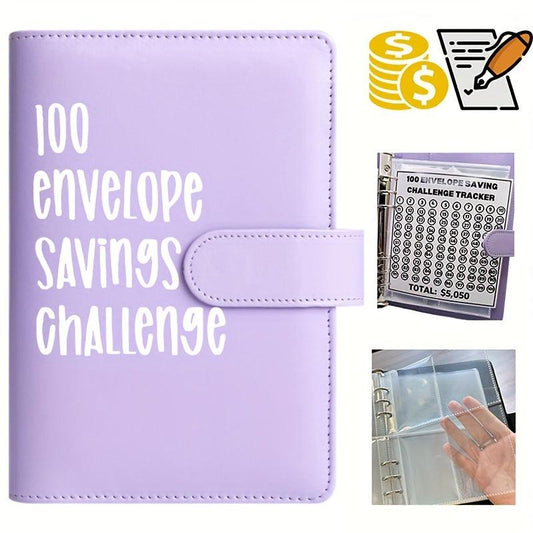 100 Envelopes Money Saving Challenge Binder With Cash Envelopes