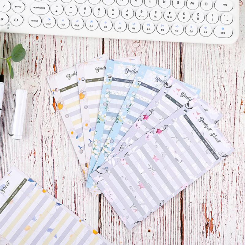 12pcs Colorful Budget Card Money Organizer for A6 Budget