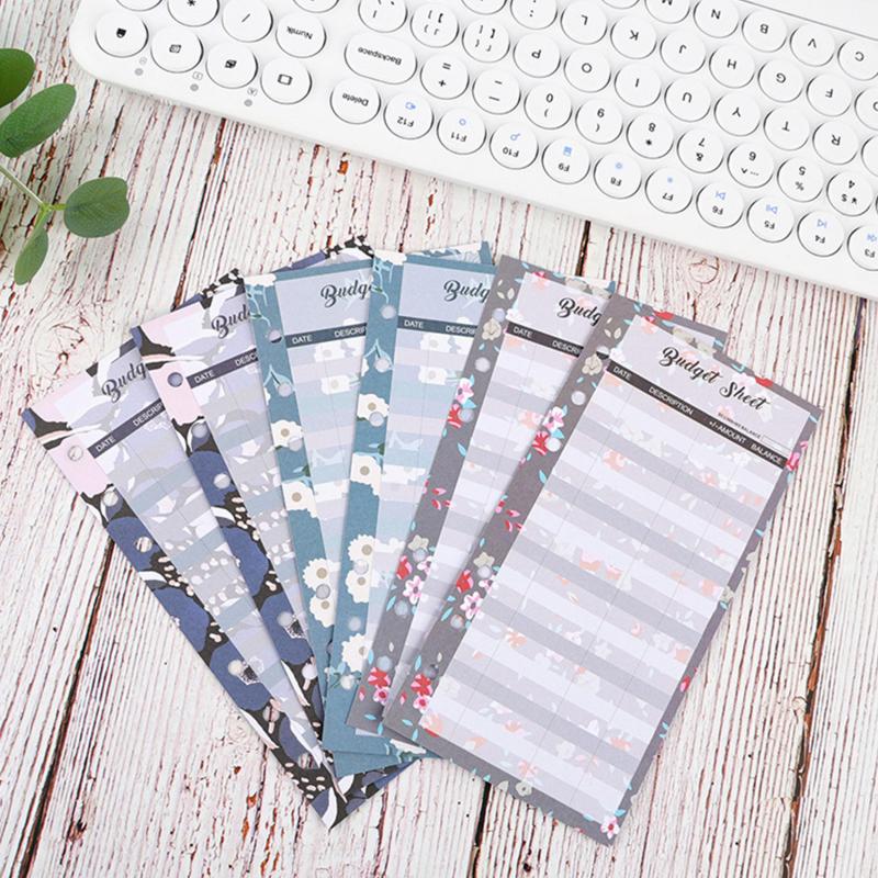 12pcs Colorful Budget Card Money Organizer for A6 Budget