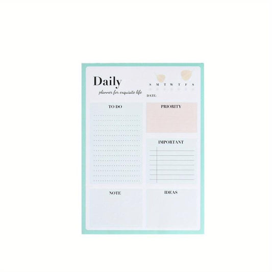 104p Morandi Series Daily Planner 21x34cm Tearable Notepad Schedule Memo Book
