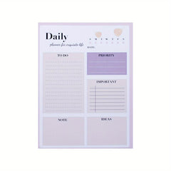 104p Morandi Series Daily Planner 21x34cm Tearable Notepad Schedule Memo Book