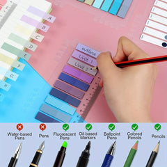 200 Colored Sticky Tabs for Annotating Books