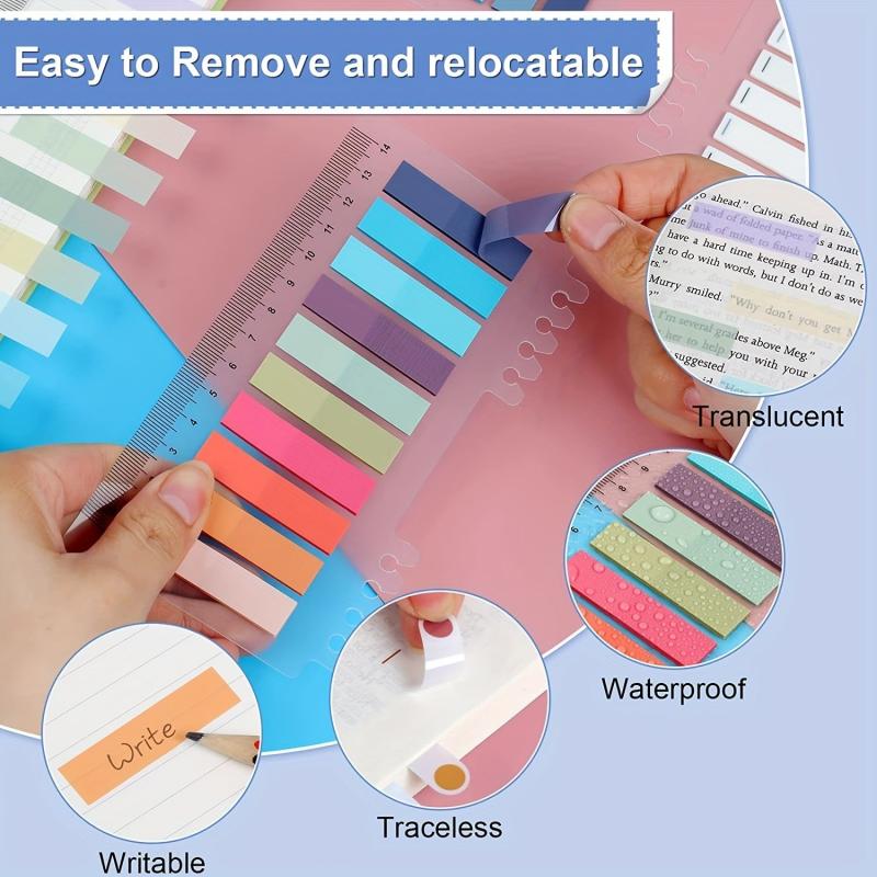 200 Colored Sticky Tabs for Annotating Books