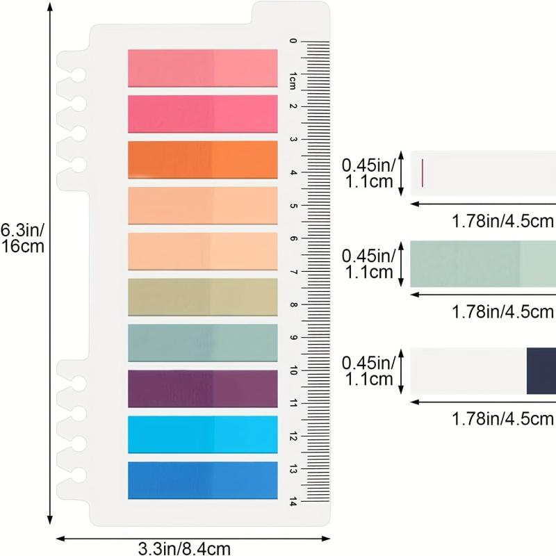 200 Colored Sticky Tabs for Annotating Books
