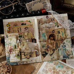 Vintage Scrapbooking Supplies Kit - Unlock Your Creativity with 30 Sheets