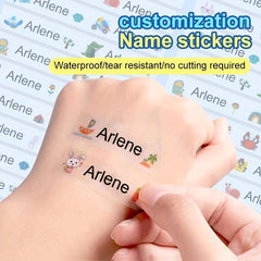 Transparent Waterproof Custom Name Sticker Personal Label Stationery Scrapbook