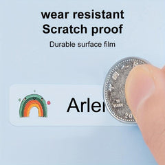 Transparent Waterproof Custom Name Sticker Personal Label Stationery Scrapbook