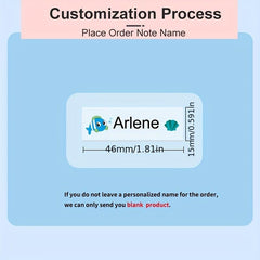 Transparent Waterproof Custom Name Sticker Personal Label Stationery Scrapbook