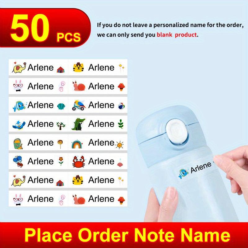 Transparent Waterproof Custom Name Sticker Personal Label Stationery Scrapbook