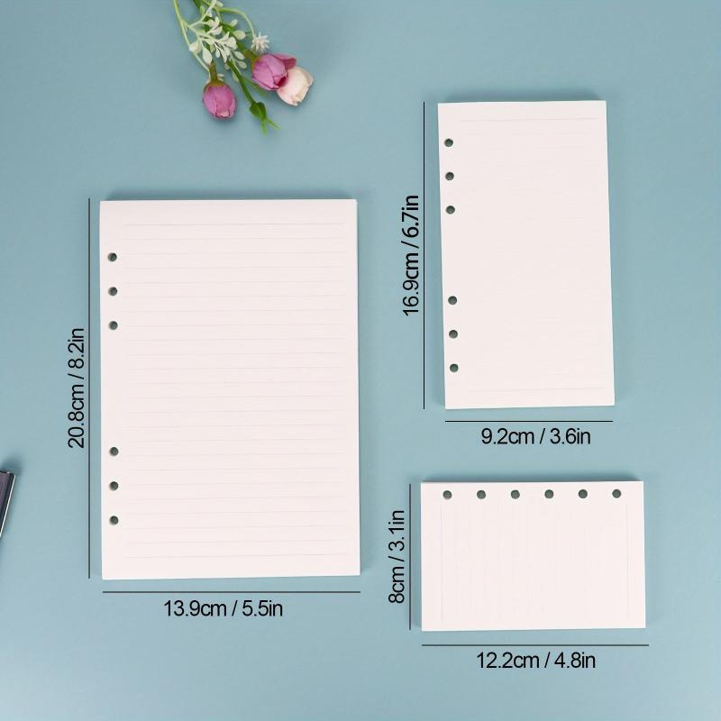 A5/A6/A7 Horizontal Line Loose-leaf Refill 6-Hole Inner Page