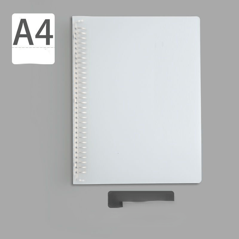 Metal Clip PP Loose leaf Notebook 7x9.5 inches