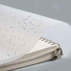 Metal Clip PP Loose leaf Notebook 7x9.5 inches