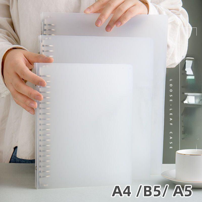 Metal Clip PP Loose leaf Notebook 7x9.5 inches