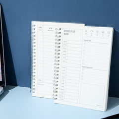Transparent Cover Coil Notepad 60sheets Time Planner