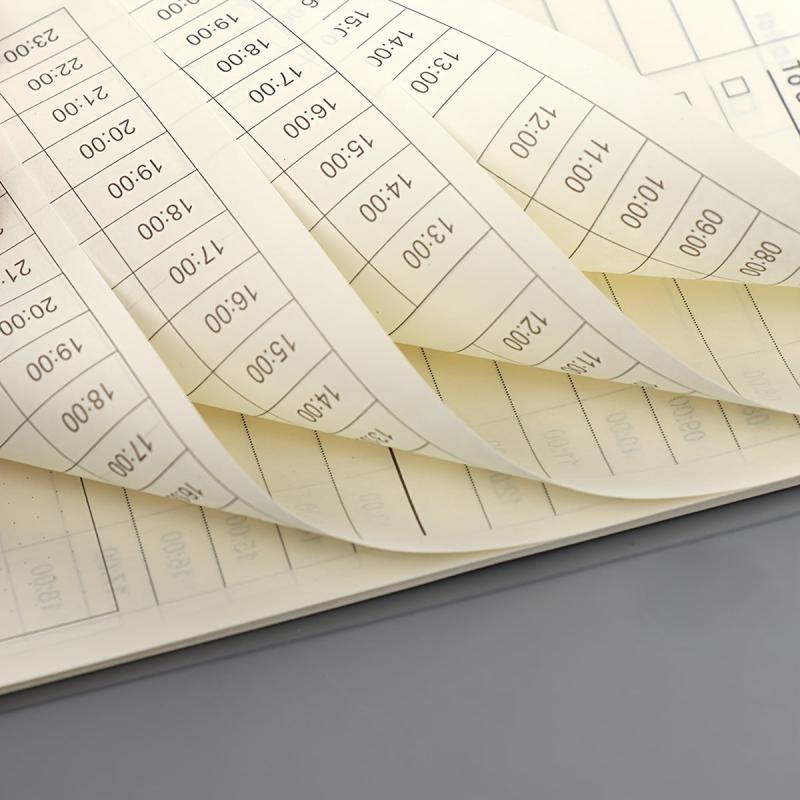 Transparent Cover Coil Notepad 60sheets Time Planner