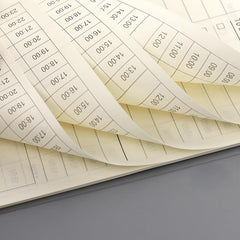 Transparent Cover Coil Notepad 60sheets Time Planner