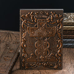 A5 3D Cross Notebook Bible Retro European Notepad Business Office Gift