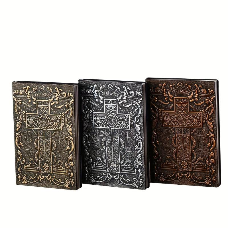 A5 3D Cross Notebook Bible Retro European Notepad Business Office Gift