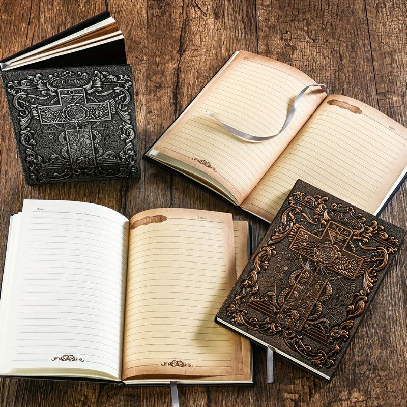 A5 3D Cross Notebook Bible Retro European Notepad Business Office Gift