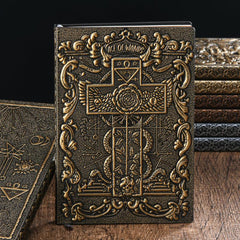 A5 3D Cross Notebook Bible Retro European Notepad Business Office Gift