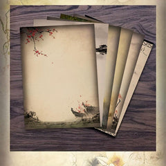 12pcs Vintage Stationery Set with Paper & Envelopes