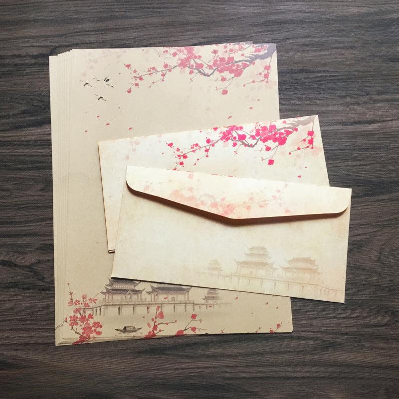 12pcs Vintage Stationery Set with Paper & Envelopes