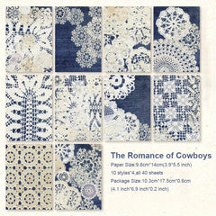 40pcs Vintage Cutout Lace Paper Scrapbooking Materials