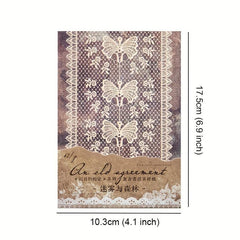 40pcs Vintage Cutout Lace Paper Scrapbooking Materials