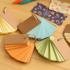 1pc Ring Buckle Memo Book Portable Notebook Tearable