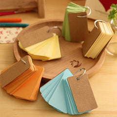 1pc Ring Buckle Memo Book Portable Notebook Tearable