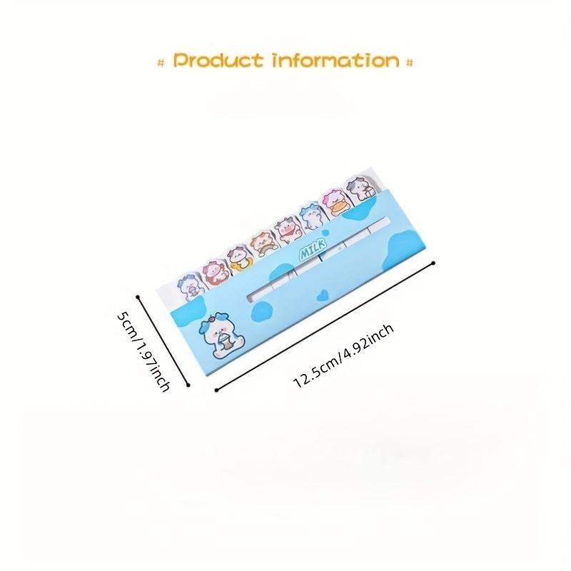 120pcs Cartoon Animal Row Station Sticky Notes Girl Heart Index Stickers