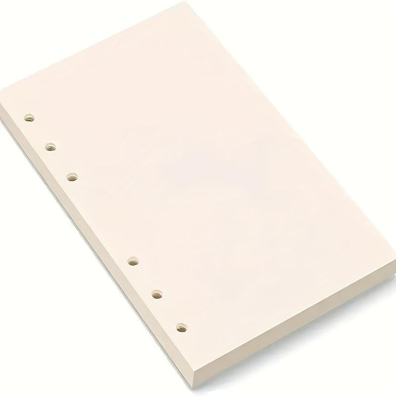 A6 Filler Paper 6 Hole Loose Leaf Paper Refillable Clip Notebook Planner Diary