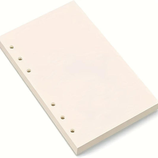 A6 Filler Paper 6 Hole Loose Leaf Paper Refillable Clip Notebook Planner Diary