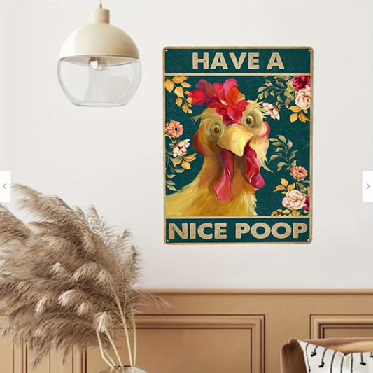 Vintage Chicken Rooster Poster Art Wall Decoration Home Decor