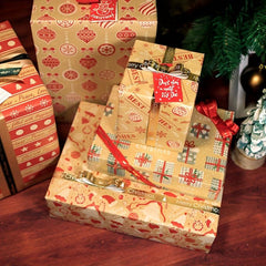 6pcs Cartoon Birthday Gift Wrapping Paper Roll