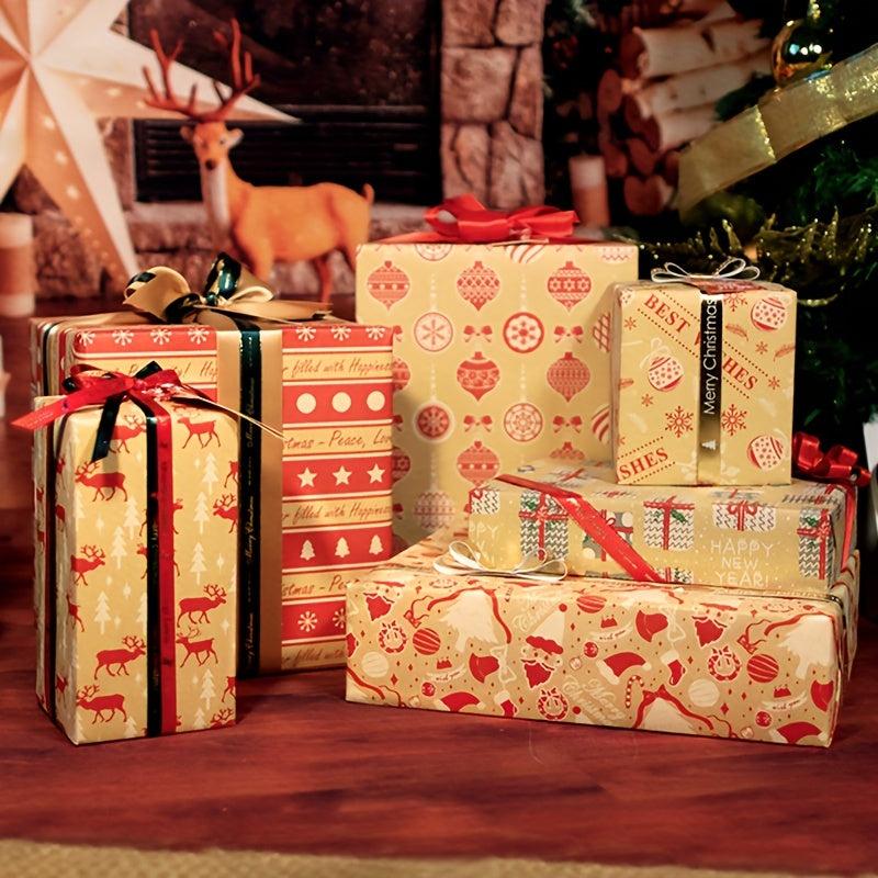 6pcs Cartoon Birthday Gift Wrapping Paper Roll