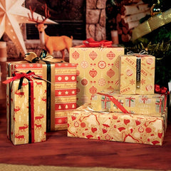 6pcs Cartoon Birthday Gift Wrapping Paper Roll