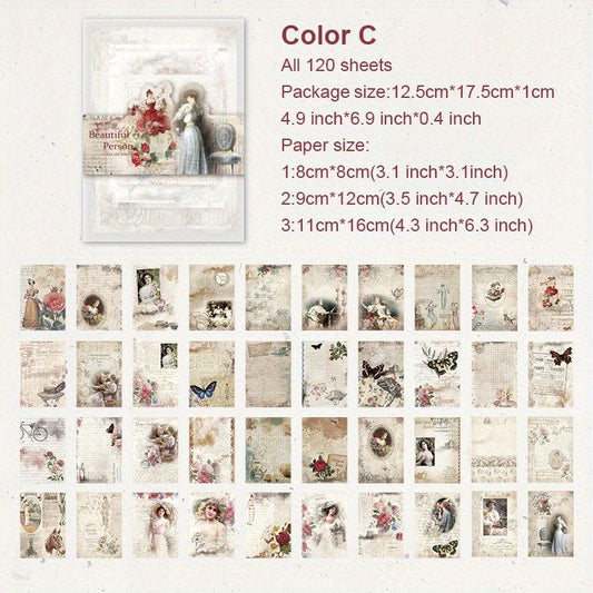 Vintage Scrapbook Paper for Bullet Journals & Art Journaling