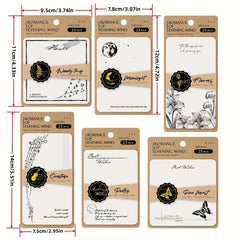 25pcs Evening Wind Romance Memo Pad Retro Scrapbooking Diary Planner
